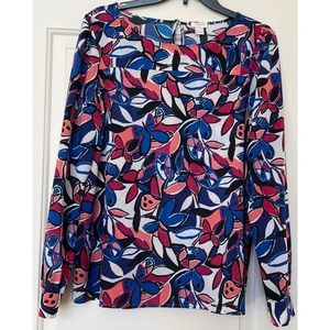 J. CREW FLORAL TOP - SIZE M